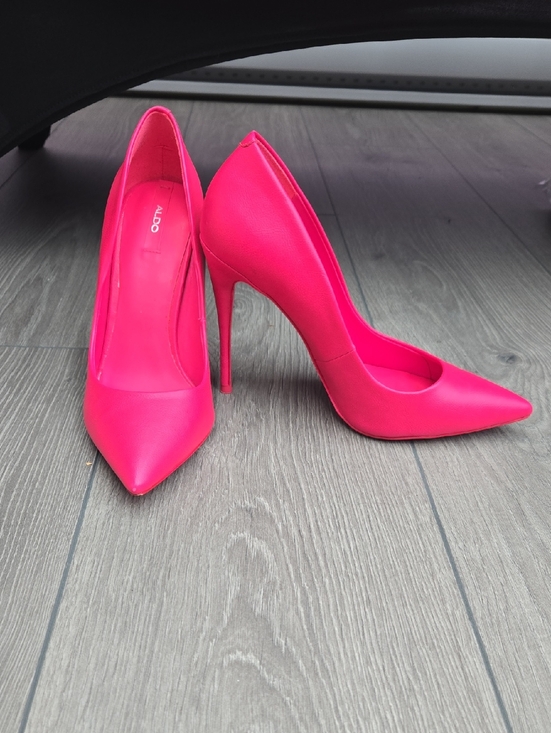 Aldo Shoes - Aldo Vibrant Fuchsia Pointed-Toe Stiletto Pumps